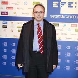Alfredo Urdaci en la inauguración de la nueva sede de la Agencia EFE