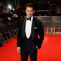 David Gandy en la alfombra roja de los BAFTA 2014