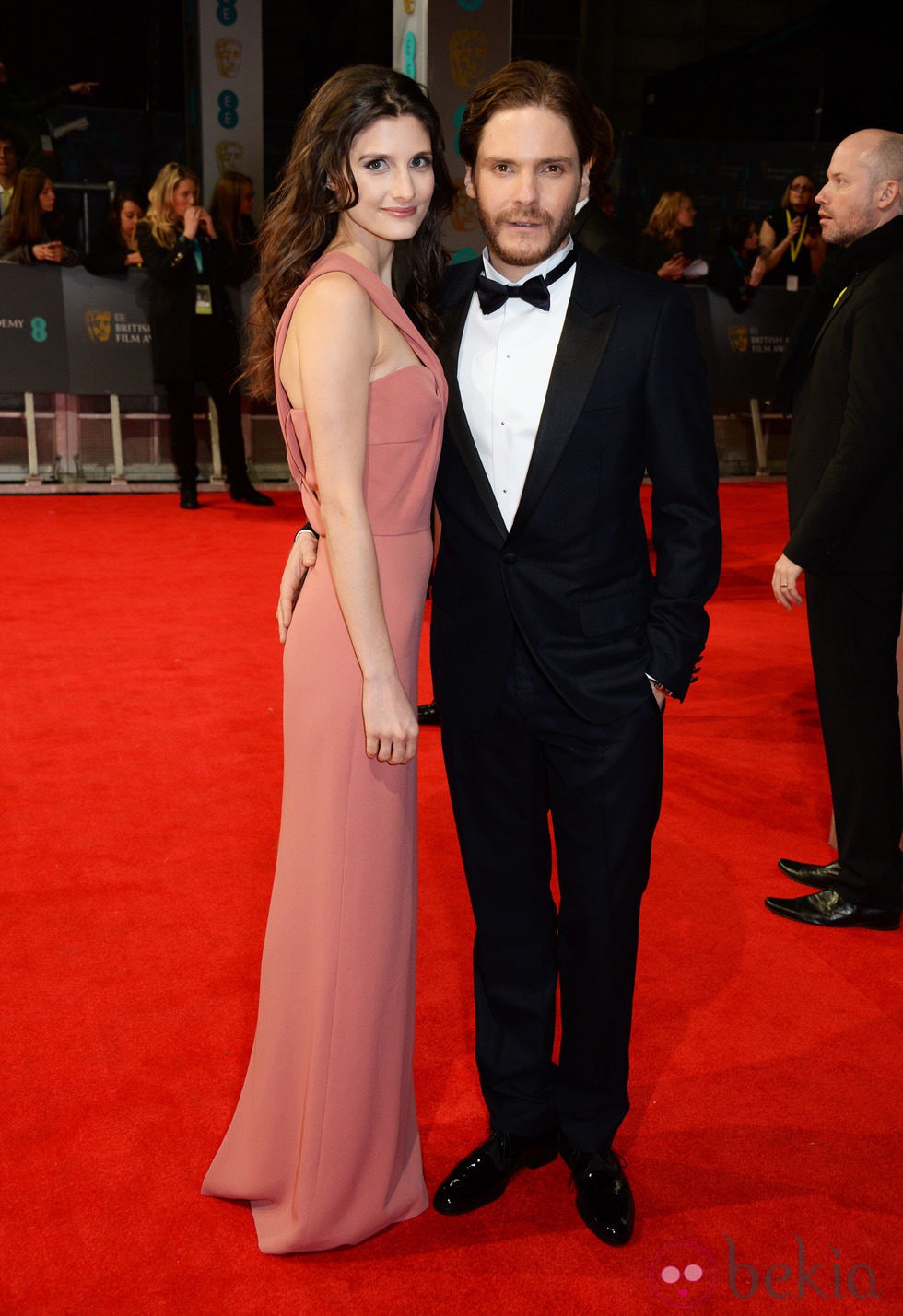 Daniel Brühl y Felicitas Rombold en los BAFTA 2014