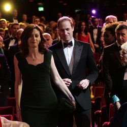 El Príncipe Guillermo en la Royal Opera House de Londres en los BAFTA 2014