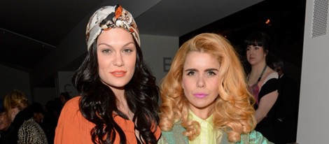 Jessie J y Paloma Faith en el front row de la Semana de la Moda de Londres 2014