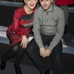 Antonia San Juan y Luis Miguel Segui en el front row de Davidelfín en Madrid Fashion Week 2014