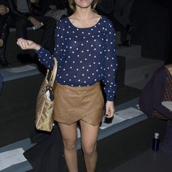 Natalia en el front row de Juanjo Oliva en Madrid Fashion Week 2014