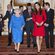 La Reina Isabel y Kate Middleton a su llegada a una recepción en Buckingham Palace