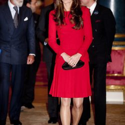 Kate Middleton en una recepción en Buckingham Palace