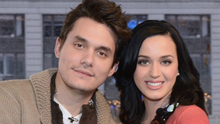 Katy Perry y John Mayer en un programa de 'Good Morning America'