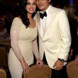 Katy Perry y John Mayer en una fiesta previa a los Premios Grammy 2013
