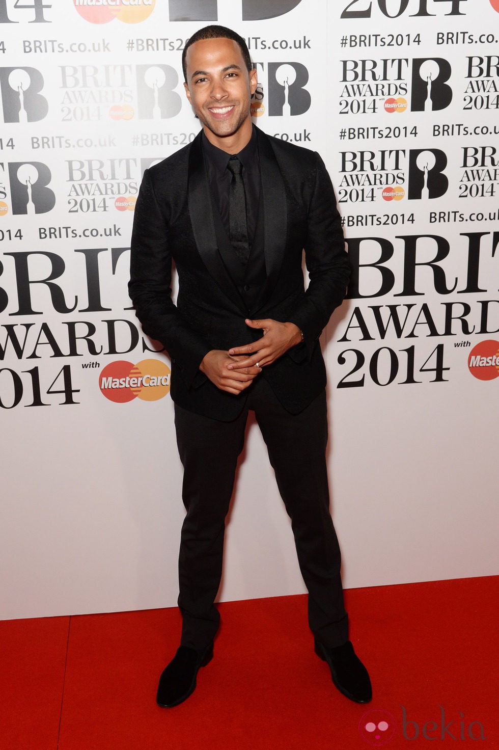 Marvin Humes en los Brit Awards 2014