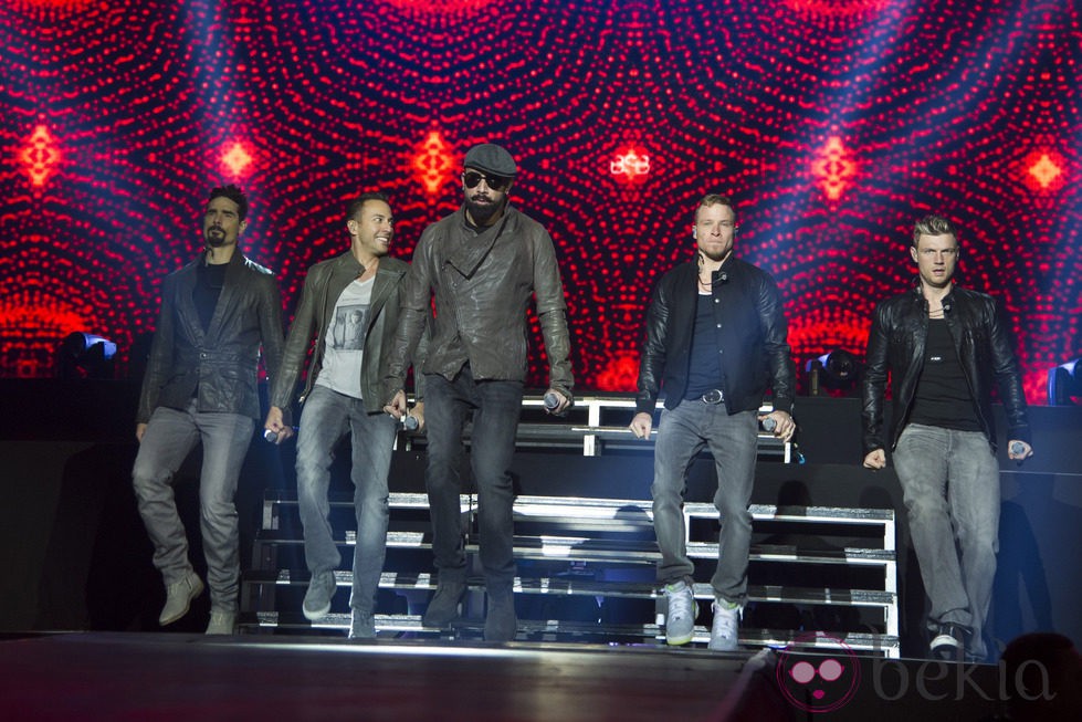 Backstreet Boys durante un concierto en el Palacio Vistalegre de Madrid