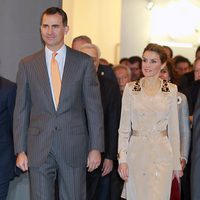 Los Príncipes Felipe y Letizia en la inauguración de ARCO 2014