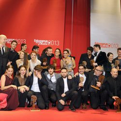 Ganadores y presentadores de los Fotogramas de Plata 2013