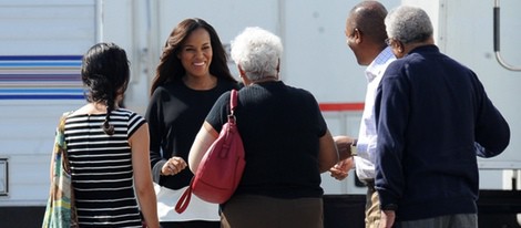 Kerry Washington recibe la visita de sus padres en el set de 'Scandal'