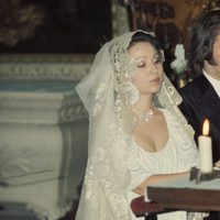 Paco de Lucía y Casilda Varela el día de su boda