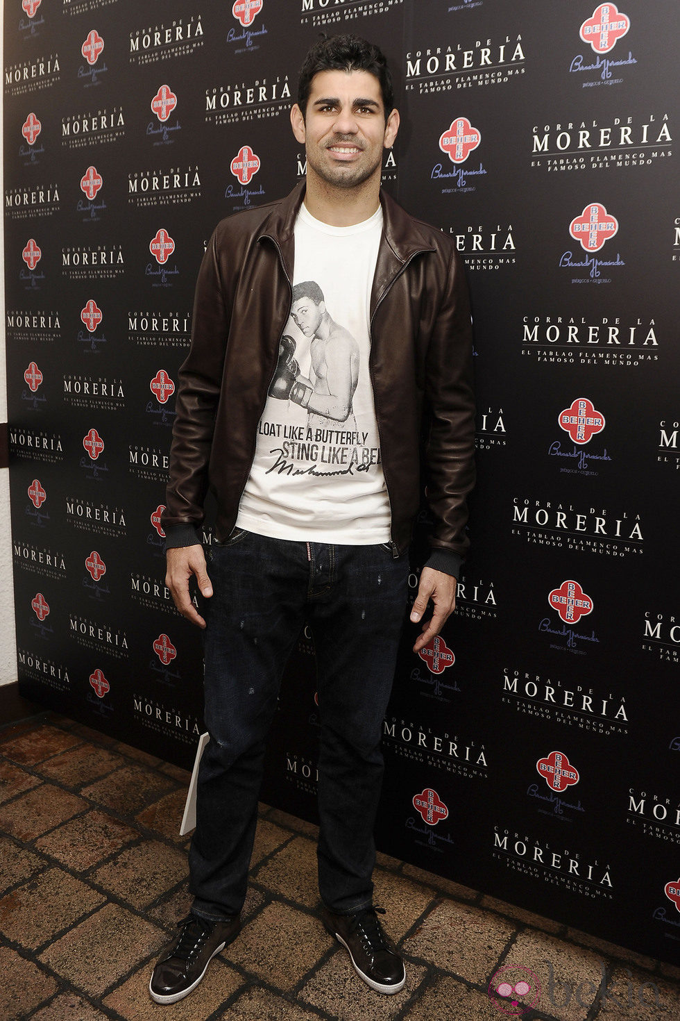Diego Costa en los Premios Pata Negra 2014