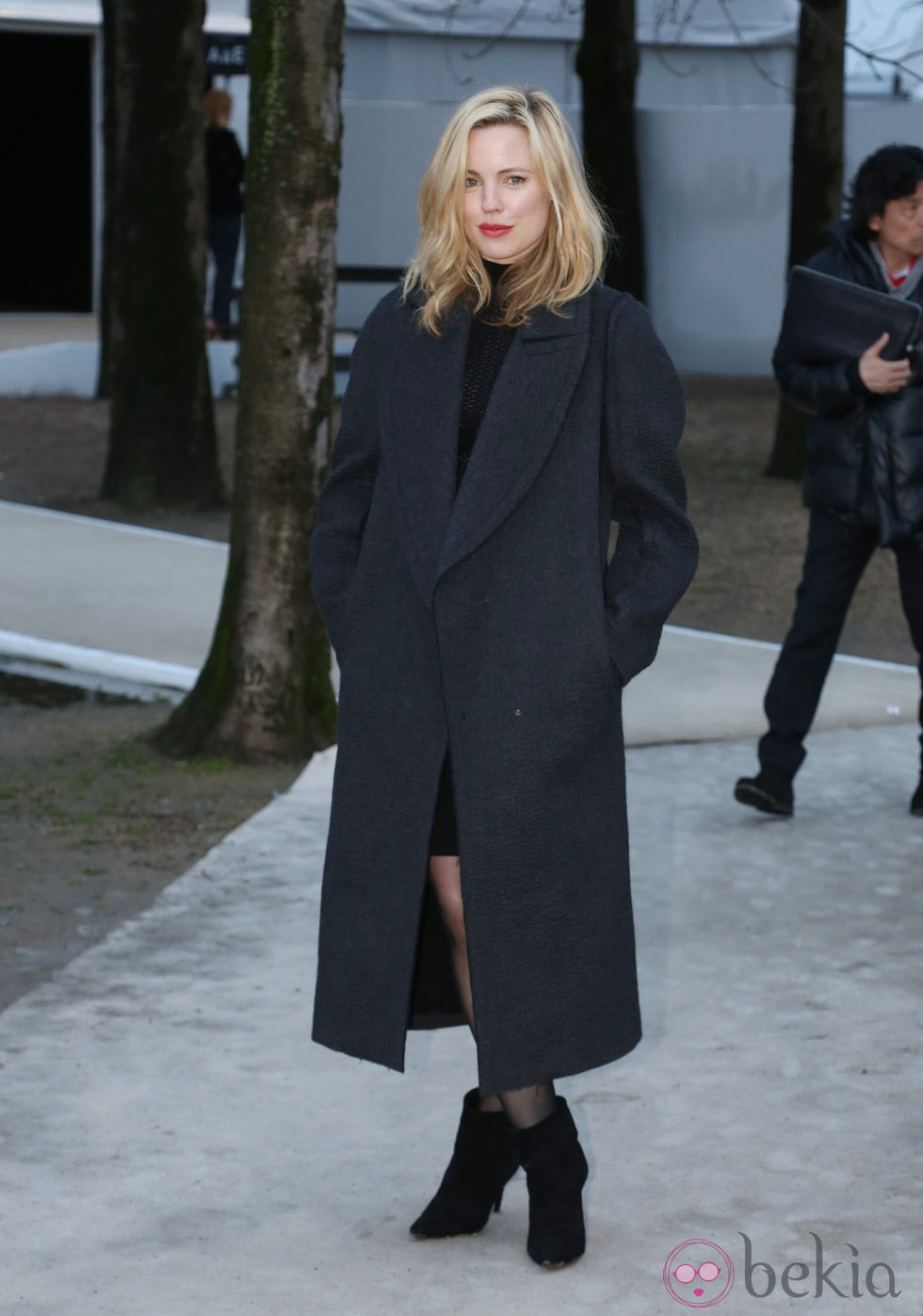 Melissa George en el desfile de Nina Ricci en Paris Fashion Week 2014