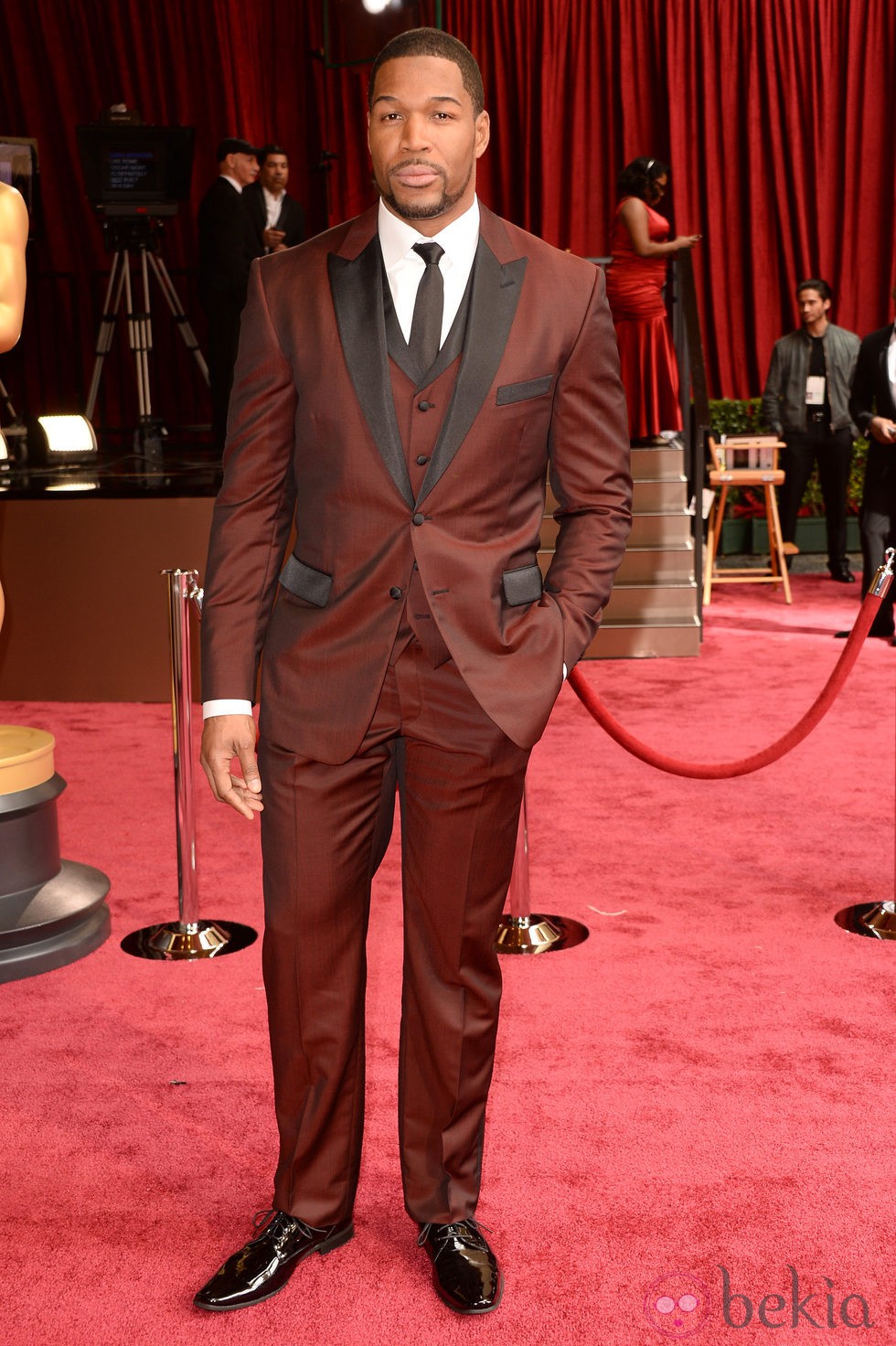 Michael Strahan en la alfombra roja de los Oscar 2014