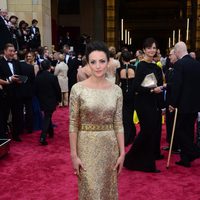 Sarah Ishaq en la alfombra roja de los Oscar 2014