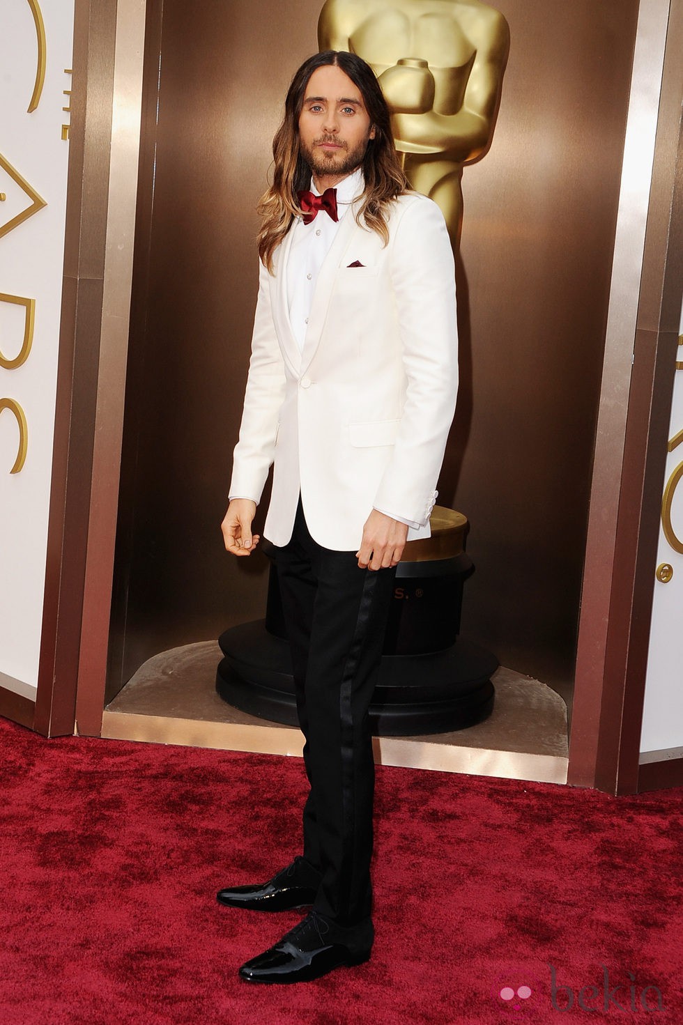 Jared Leto en la alfombra roja de los Oscar 2014