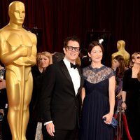 Johnny Knoxville y Naomi Nelson en los Oscar 2014