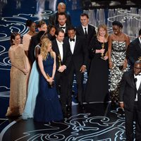 El equipo de '12 años de esclavitud' en los Oscar 2014