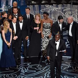 El equipo de '12 años de esclavitud' en los Oscar 2014