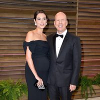 Bruce Willis y Emma Heming en la fiesta Vanity Fair tras los Oscar 2014