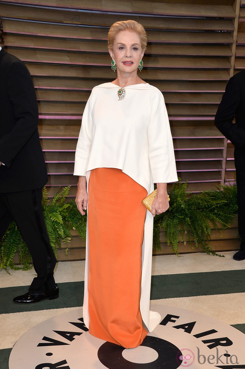 Carolina Herrera en la fiesta Vanity Fair tras los Oscar 2014