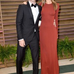 Adam Levine y Behati Prinsloo en la fiesta Vanity Fair tras los Oscar 2014