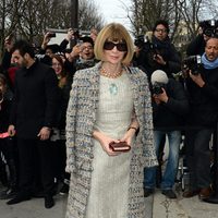 Anna Wintour en el desfile de Chanel de la Paris Fashion Week