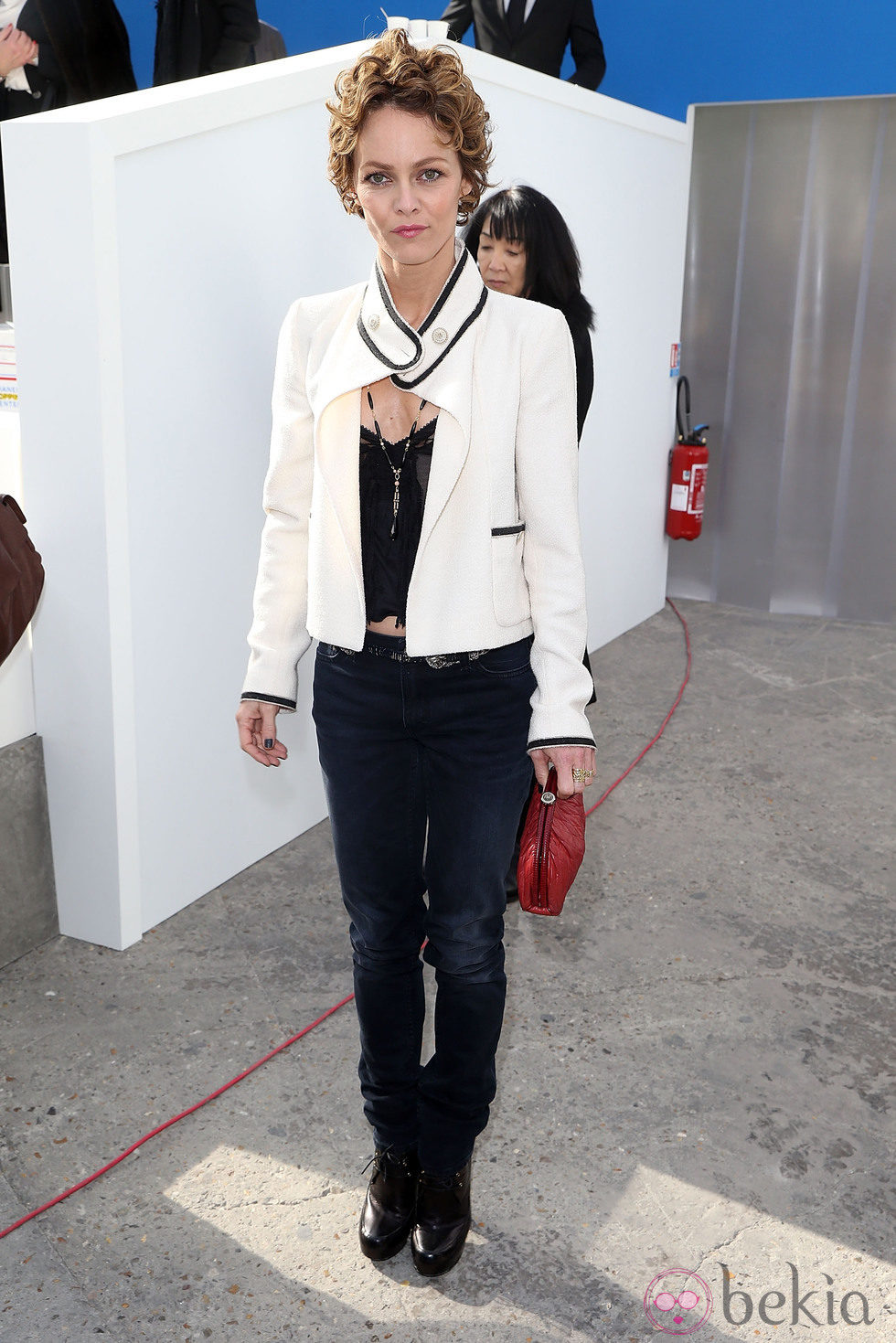 Vanessa Paradis en el desfile de Chanel de la Paris Fashion Week 2014