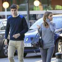 Álvaro Morata con su novia María Pombo por las calles de Madrid