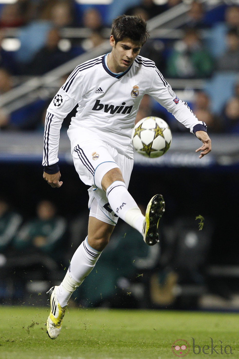 Álvaro Morata en un partido de Champions del Real Madrid