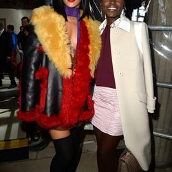 Lupita Nyong'o y Rihanna en el desfile de Miu Miu en la Paris Fashion Week 2014