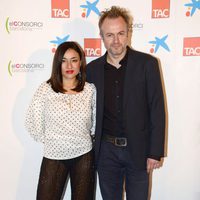 Tristán Ulloa y Carolina Román en la entrega de los Premios Zapping 2014