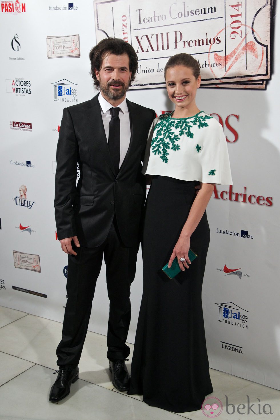 Rodolfo Sancho y Michelle Jenner en la entrega de los Premios Unión de Actores 2014