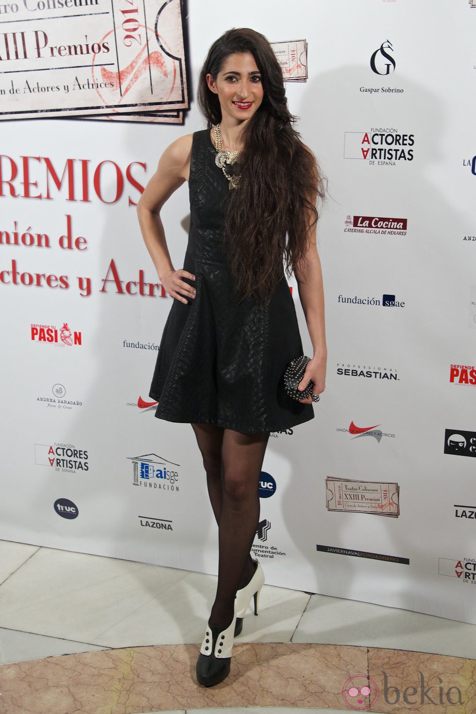 Alba Flores en la entrega de los Premios Unión de Actores 2014