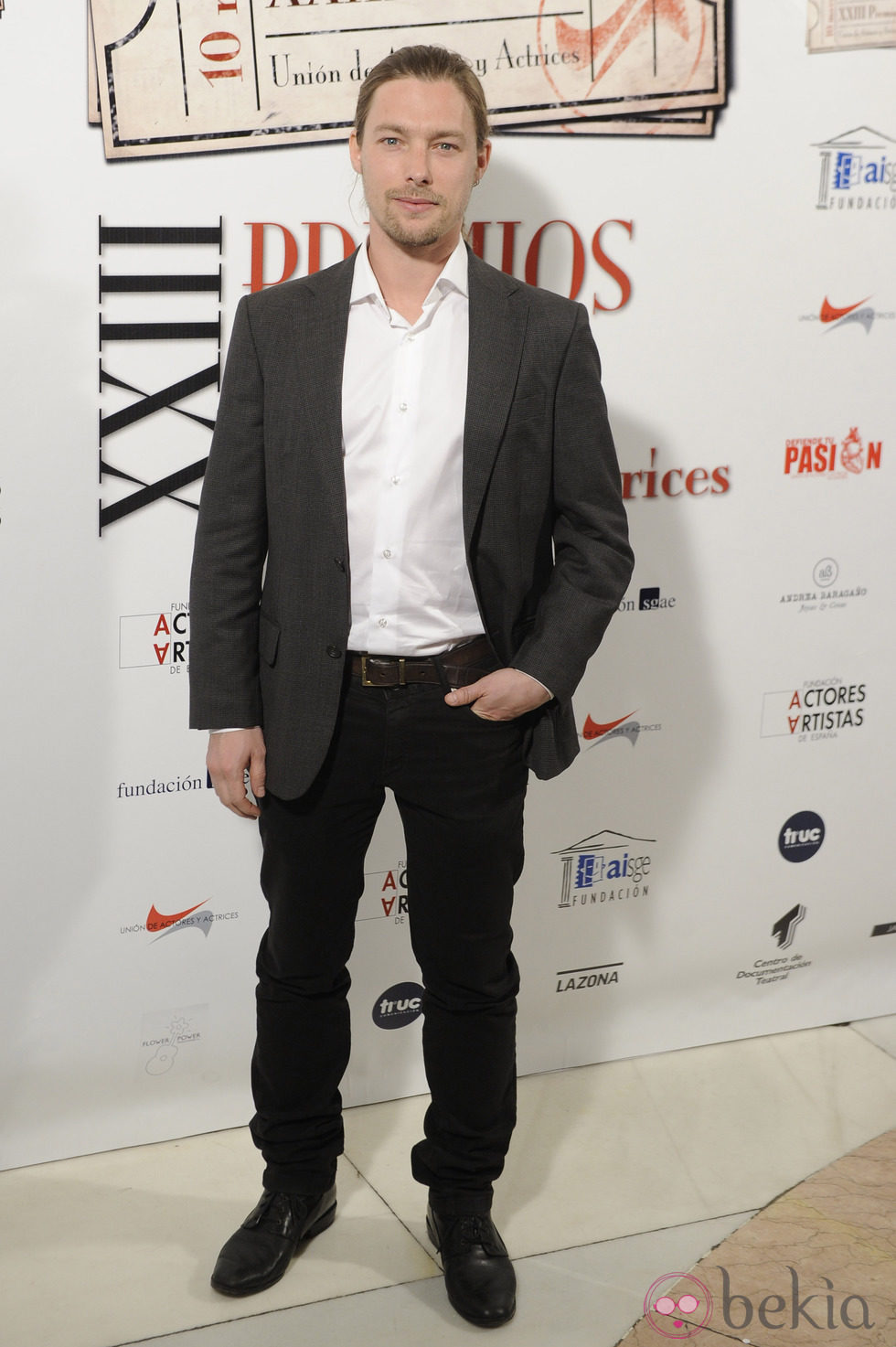 Jan Cornet en la entrega de los Premios Unión de Actores 2014