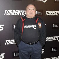 Fernando Esteso en la presentación del fin del rodaje de 'Torrente 5'