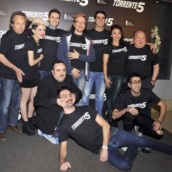El equipo de 'Torrente 5' en la presentación del fin del rodaje