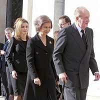 Los Reyes y la Princesa Letizia en la misa homenaje en el 10 aniversario del 11M