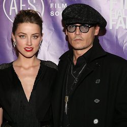 Johnny Depp y Amber Heard en los Texas Film Awards 2014