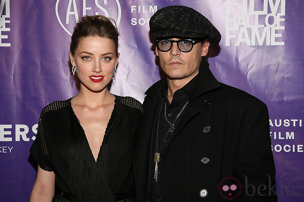 Johnny Depp y Amber Heard en los Texas Film Awards 2014