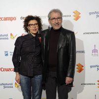 José Sacristán y Amparo Pascual en la presentación del Festival de Málaga 2014