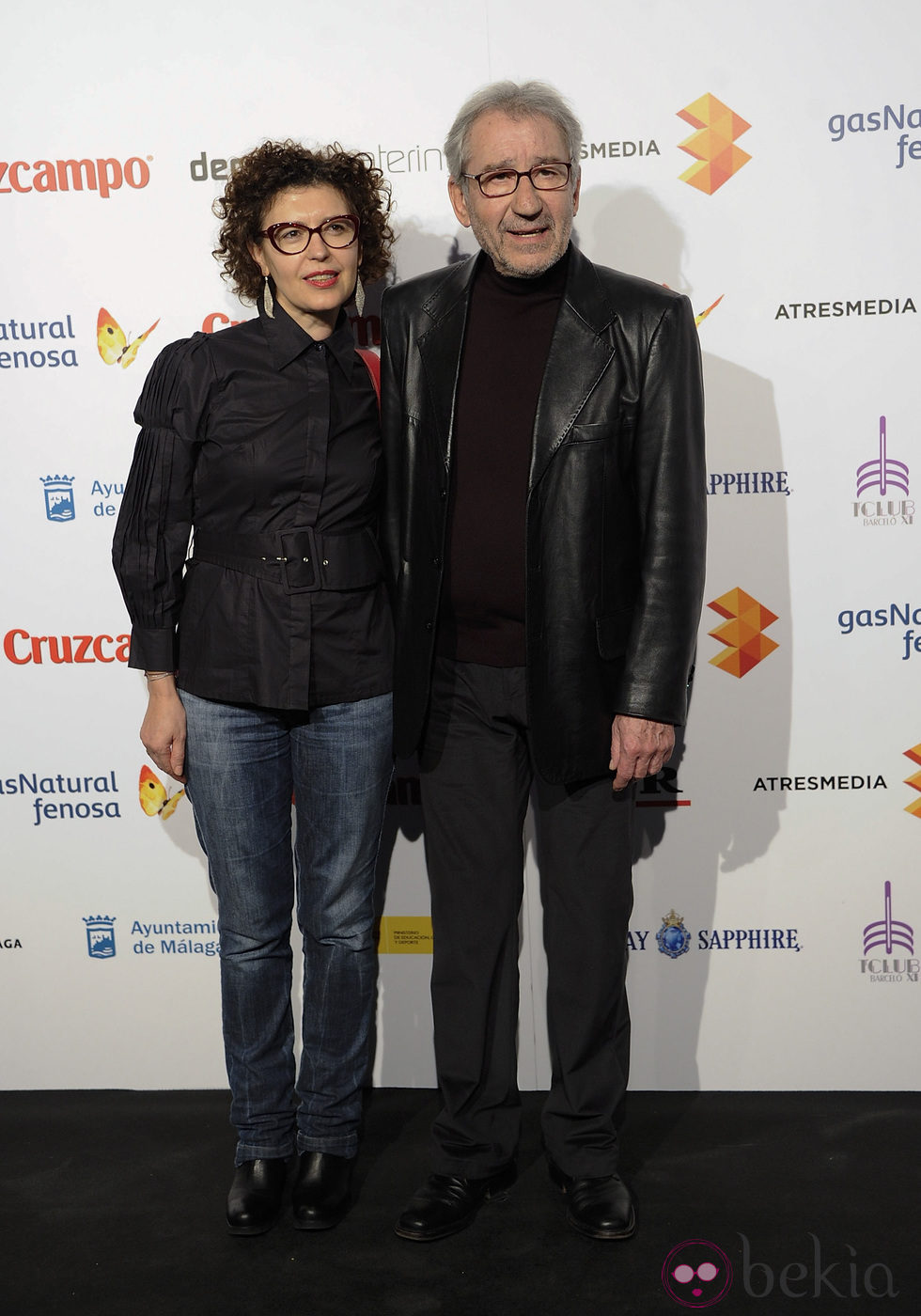 José Sacristán y Amparo Pascual en la presentación del Festival de Málaga 2014
