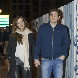 Iker Casillas y Sara Carbonero paseando por Madrid tras el nacimiento de Martín