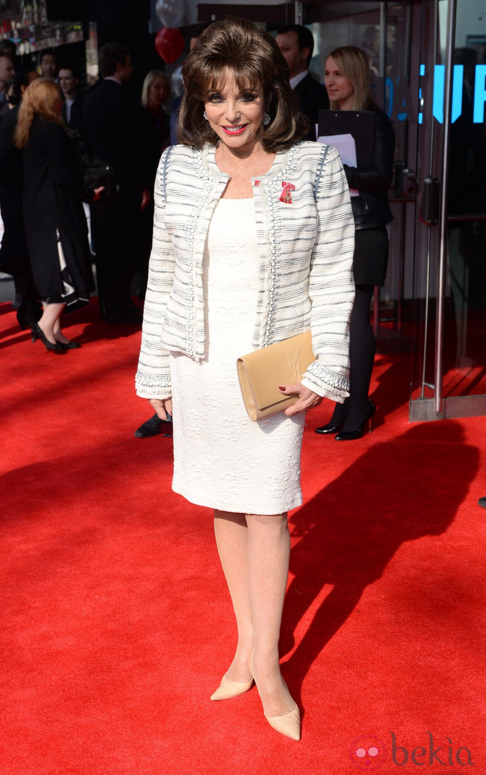 Joan Collins en los Prince's Trust Awards 2014