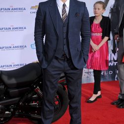 Chris Evans en el estreno de 'Capitán América: El Soldado de Invierno'