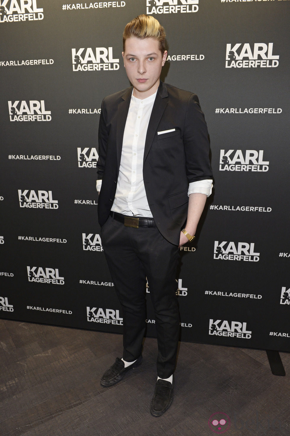 John Newman en la inauguración de la tienda Karl Lagerfeld en Londres