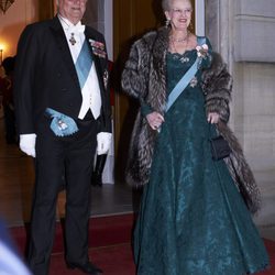 Margarita y Enrique de Dinamarca en la cena en honor al presidente de Turquía