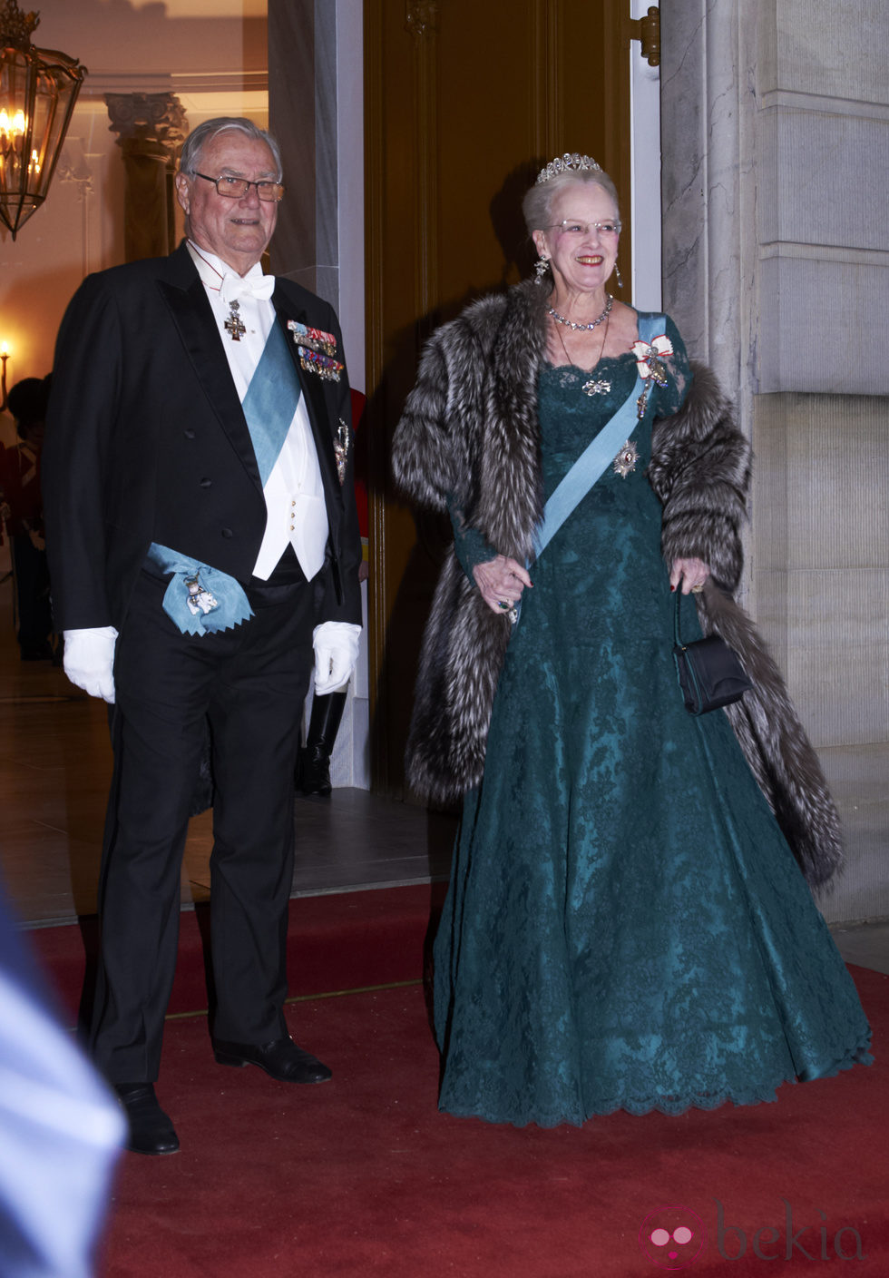 Margarita y Enrique de Dinamarca en la cena en honor al presidente de Turquía